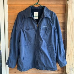 Vintage Military Issued Utility Mechanic Cotton Fleece Lined Full Zip Coat